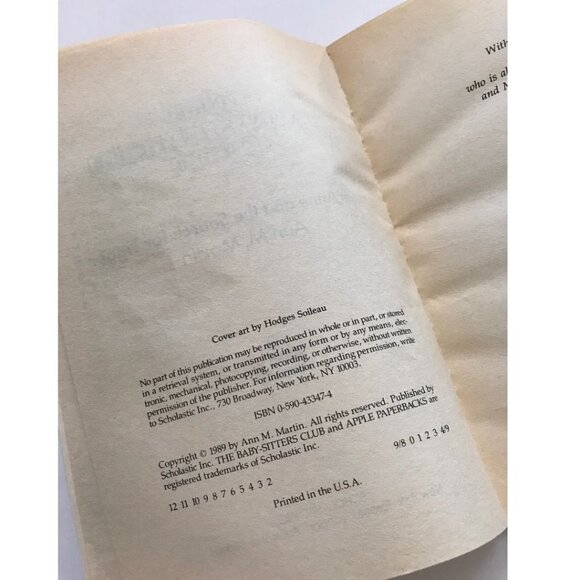 The Babysitters Club #25 Mary Anne and the Search for Tigger Paperback Book - Picture 4 of 5